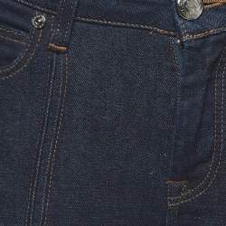 Pre Owned Burberry London Blue Denim Skinny Leg Jeans S Waist 26"
