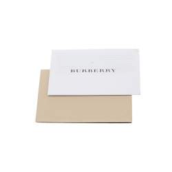 Pre Owned Burberry Brown/Beige Haymarket Check Coated Canvas and Leather Small Northfield Tote