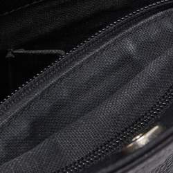 Pre Owned Burberry Black Leather Bucket Bag