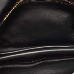 Pre Owned Burberry Black Leather Medium Soft Olympia Shoulder Bag