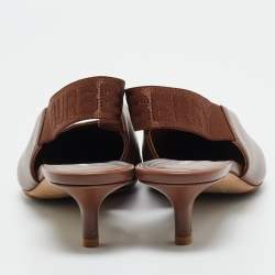 مملوكة مسبقًا Burberry London Leticia Size 40 Brown Leather Pumps