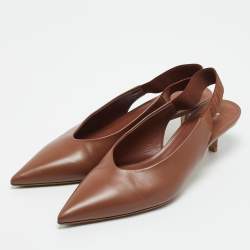 مملوكة مسبقًا Burberry London Leticia Size 40 Brown Leather Pumps