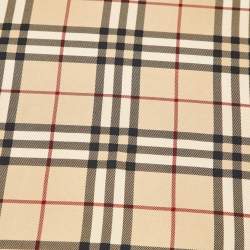Burberry Beige Nova Check Silk Scarf/Pocket Square 