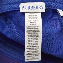 Burberry Iridescent Blue Equestrian Knight Patch Nylon Baseball Cap S