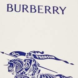 Burberry Iridescent Blue Equestrian Knight Patch Nylon Baseball Cap S