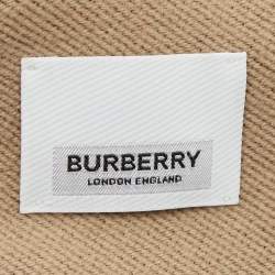Pre Owned Burberry Black/Brown Wool Love Burberry Oversized Football Scarf