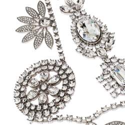 مملوكة مسبقًا Burberry Silver Tone Daisy Wreath Crystal Brooch