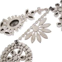 مملوكة مسبقًا Burberry Silver Tone Daisy Wreath Crystal Brooch