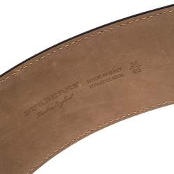Pre Owned Burberry Beige Leather Cecile Waist Belt 95CM