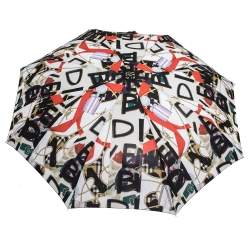 Pre Owned مظلة بربري ترغالفار نايلون متعدد الألوان