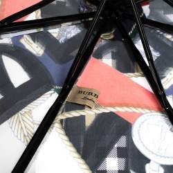 Pre Owned مظلة بربري ترغالفار نايلون متعدد الألوان