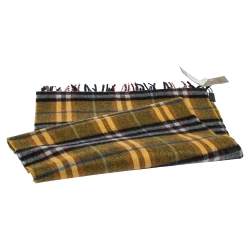 مملوكة مسبقًا وشاح بربري كشمير كاروهات ساستلفورد أصفر امبر