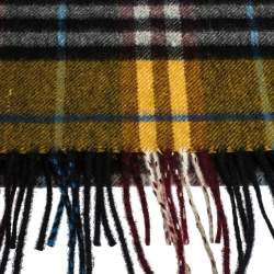 مملوكة مسبقًا وشاح بربري كشمير كاروهات ساستلفورد أصفر امبر