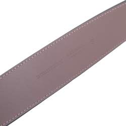 Pre Owned ح زام بربري جلد حلقة حرف دي مزدود روز أولد/ أزرق كحلي مقاس صغير - سمول