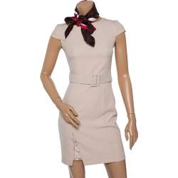 Burberry White Archive Society Print Silk Square Scarf
