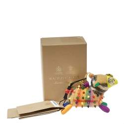 Pre Owned دلاية حقيبة / ميدالية مفاتيح بربري خروف ويندي مرصعة كشمير متعدد الألوان 