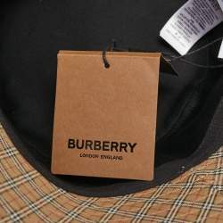 Burberry Beige Micro Check Bucket Hat S