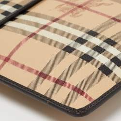 Burberry Beige Haymarket Check Coated Canvas Tablet Sleeve 