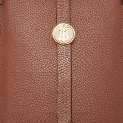 Pre Owned Burberry Brown Leather Anne Phone Pouch with Strap