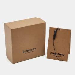 Pre Owned Burberry Beechwood Gold Tone Bangle Bracelet M