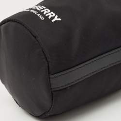 Burberry Black Nylon Water Bottle Holder Strap Pouch