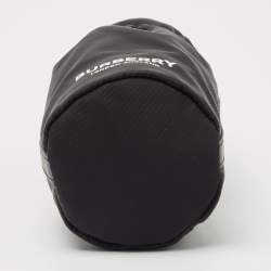 Burberry Black Nylon Water Bottle Holder Strap Pouch