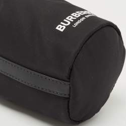 Burberry Black Nylon Water Bottle Holder Strap Pouch