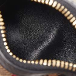 Burberry Beige/Black 1983 Knight Check Canvas and Leather Barrel Bag Charm