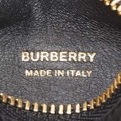 Burberry Beige/Black 1983 Knight Check Canvas and Leather Barrel Bag Charm