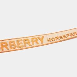 Burberry Peach Logo Canvas Shoulder Bag Strap