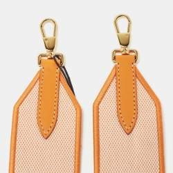 Burberry Peach Logo Canvas Shoulder Bag Strap