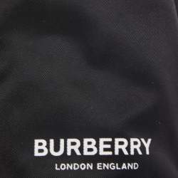 Pre Owned Burberry Black Nylon Logo Water Bottle Holder