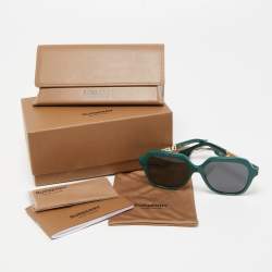 Burberry Green/Black Joni B4389 Square Sunglasses