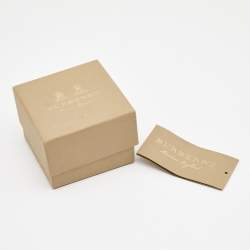 Burberry Chain Link Motif Gold Tone Open Cuff Bracelet M