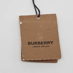 Burberry Brown Croc Embossed Leather TB Buckle Belt 80CM