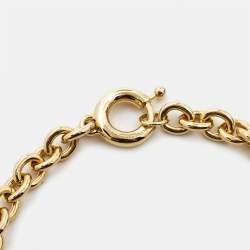 Pre Owned Burberry  Equestrian Knight Gold Tone Pendant Necklace