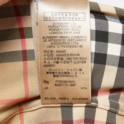Pre Owned Burberry Belvoir Logo Vintage Check Jersey Leggings M