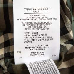Burberry Beige Kempton Check Synthetic Trench Coat S