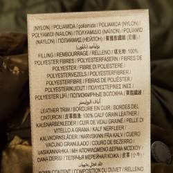 Burberry Olive Green Synthetic Quilted Puffer Down Coat M