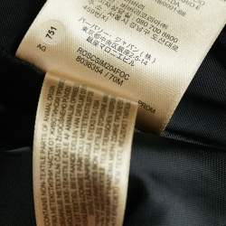 Pre Owned Burberry Navy Blue Wool Blend Trench Coat XS