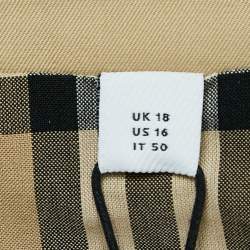 Pre Owned Burberry Honey Brown Cotton Islington Trench Coat XL