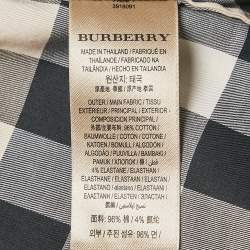 Burberry Beige House Check Stretch Cotton Button Front Shirt M
