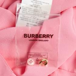 Pre Owned Burberry Bubblegum Pink Silk Joyce Dress S