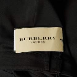 Burberry Black Wool Paneled Trousers XS