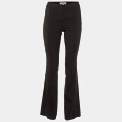 Burberry Black Wool Paneled Trousers XS