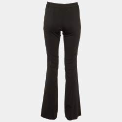 Burberry Black Wool Paneled Trousers XS