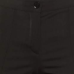 Burberry Black Wool Paneled Trousers XS