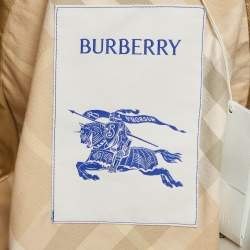 Burberry Flax Long Gabardine Trench Coat M