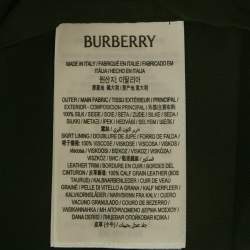 Pre Owned Burberry Dark Green/Purple Tartan Print Silk Pleated Wrap Skirt M