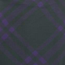 Pre Owned Burberry Dark Green/Purple Tartan Print Silk Pleated Wrap Skirt M